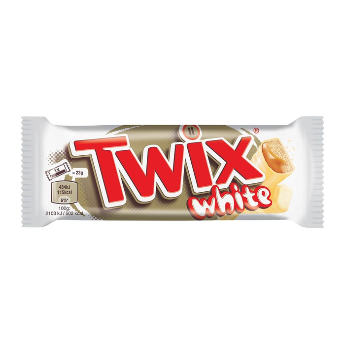 TWIX white Schokoriegel 30 St./1,38 kg, 30 St.