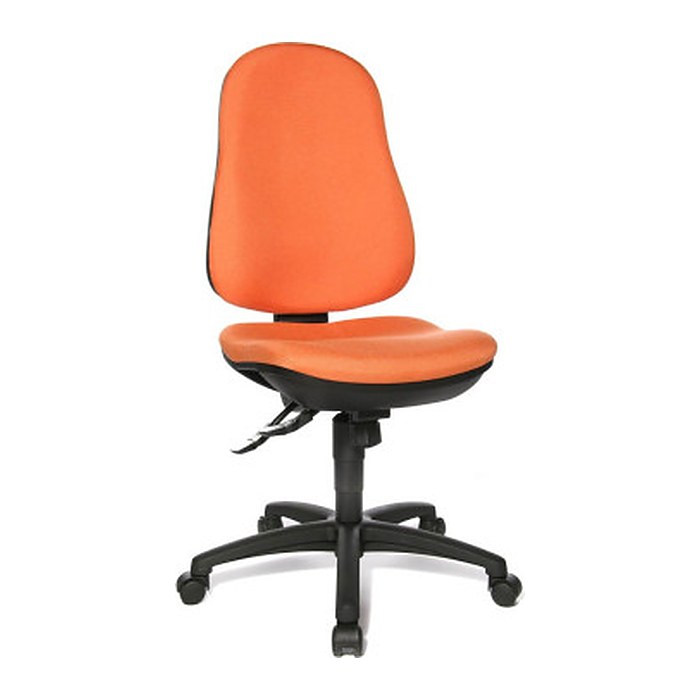 Topstar Bürostuhl Support SY, 8550 G04 Stoff orange, Gestell schwarz