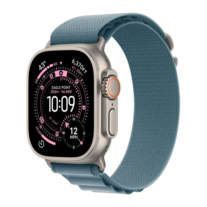 Apple Watch Ultra 3 Alpine Loop Large blau, natur