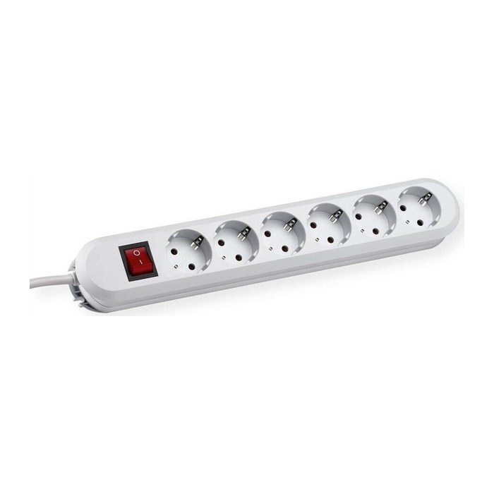 BACHMANN SMART 6-fach Steckdosenleiste mit Schalter 3,0 m weiß