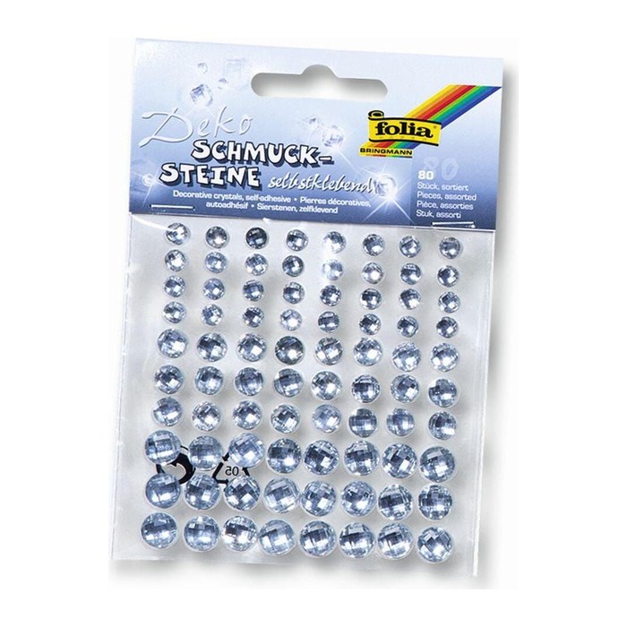 folia Schmucksteine transparent Klar, 1 Pack