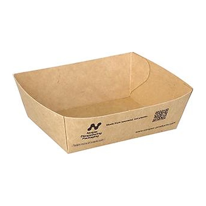 conpax Pappschalen NOTPLA braun 10,5 x 8,5 cm, 160 St.