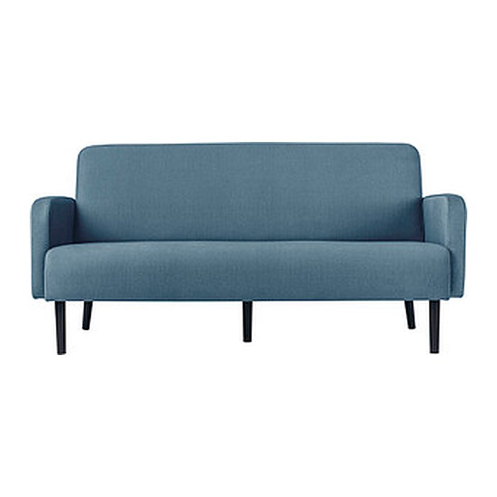 meet powered by PAPERFLOW 3-Sitzer Sofa LISBOA blau schwarz Stoff 176,0 x 81,5 x 83,0 cm, 1 St.