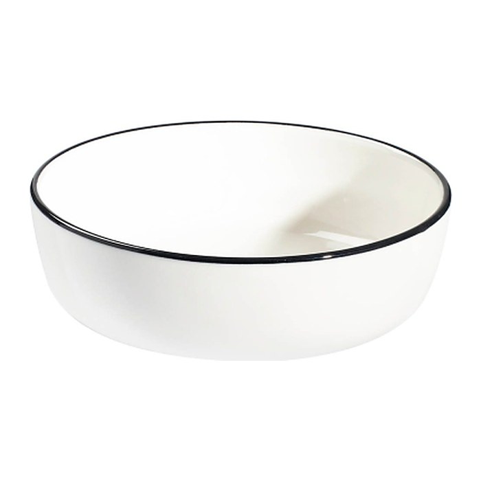 ID Fine Schalen Modest Black Stolt weiß Ø 17,0 cm, 6 St.