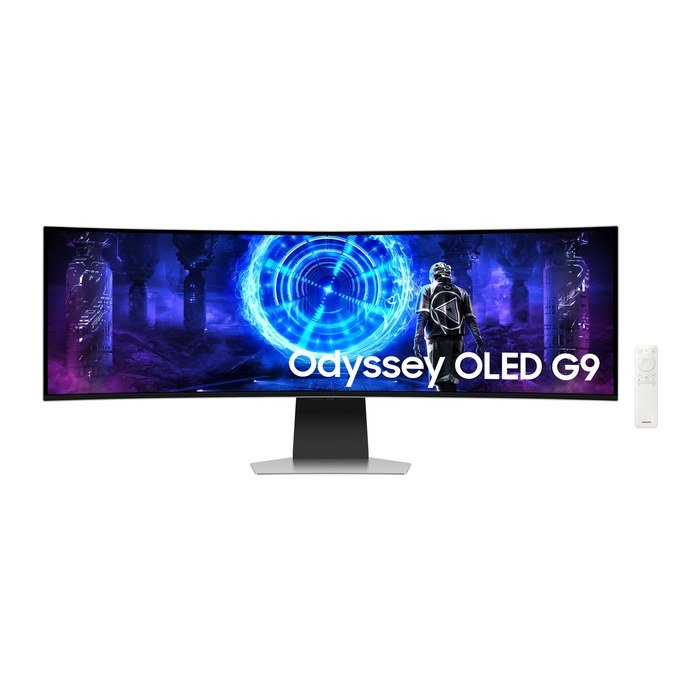 SAMSUNG Odyssey OLED G9 Curved Monitor 124,5 cm (49,0 Zoll) silber
