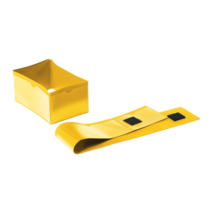 DURABLE Kennzeichnungstaschen gelb 59,6 x 7,5/14,5 x 7,5 cm, 50 St.