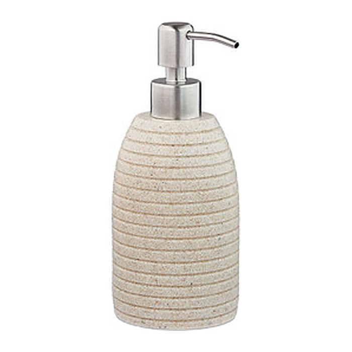 relaxdays Seifenspender 10031053_778 beige Polyresin 300,0 ml, 1 St.