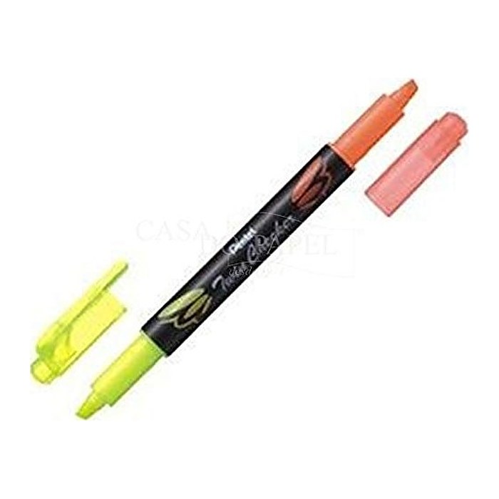 Pentel Twin Checker SLW8-GF Textmarker gelb, 1 St.