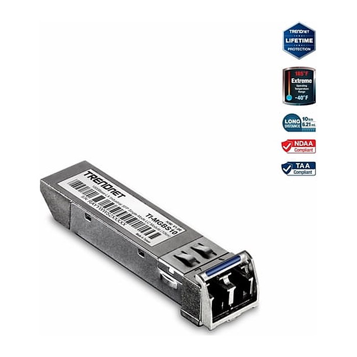 TRENDnet Industrial Mini-GBIC SingleMode 1000BASE-LX LC 10km