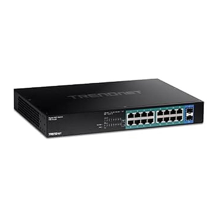 TRENDnet Switch 18-Port Gbit PoE+ 240W 2xSFP 19"