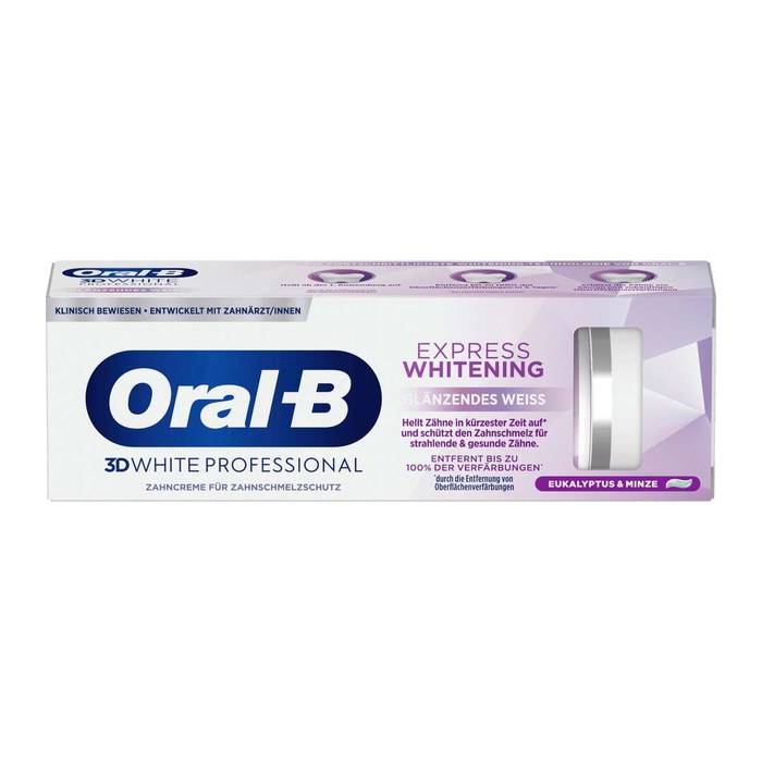Oral-B 3D WHITE EXPRESS WHITENING GLÄNZENDES WEISS Zahnpasta 75 ml