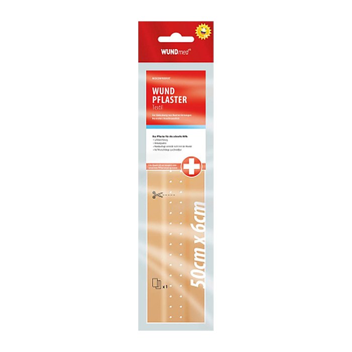 WUNDmed® Pflaster 02-001 beige 6,0 cm x 0,5 m, 1 St.