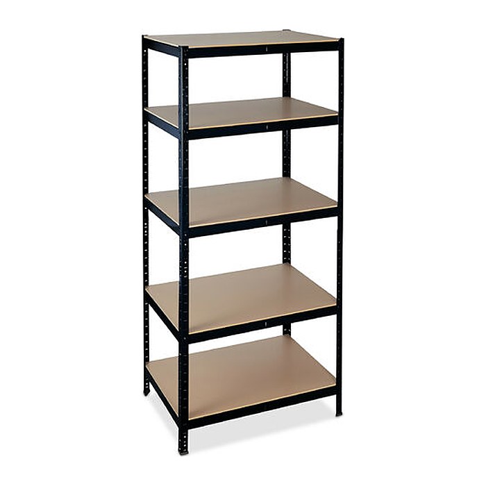 relaxdays Schwerlastregal 10033053_0 schwarz/braun 90,0 x 60,0 x 200,0 cm