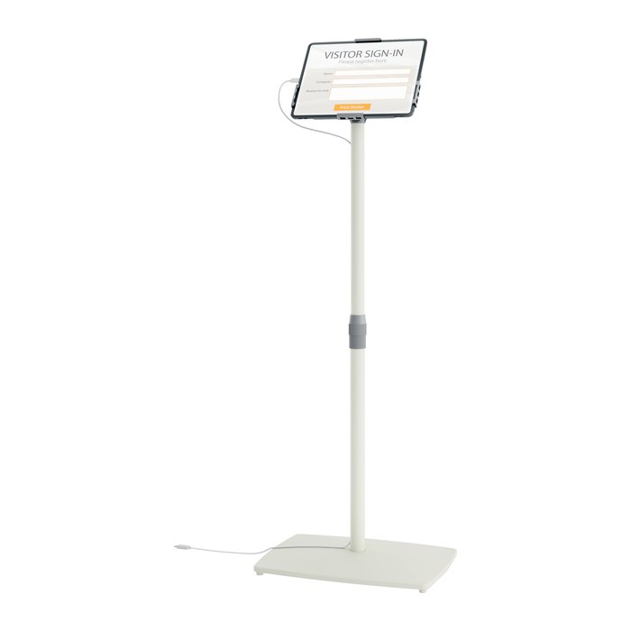 nobo Tablet-Bodenständer Impression Pro Universal 1915740 silber, weiß für 1 Tablet, Bodenständer