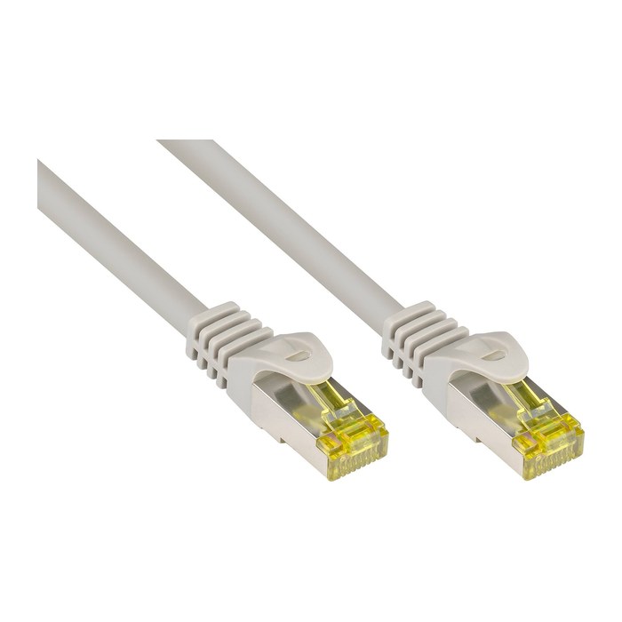 Good Connections Patchkabel m. Cat.7 Rohkabel grau 0,15m