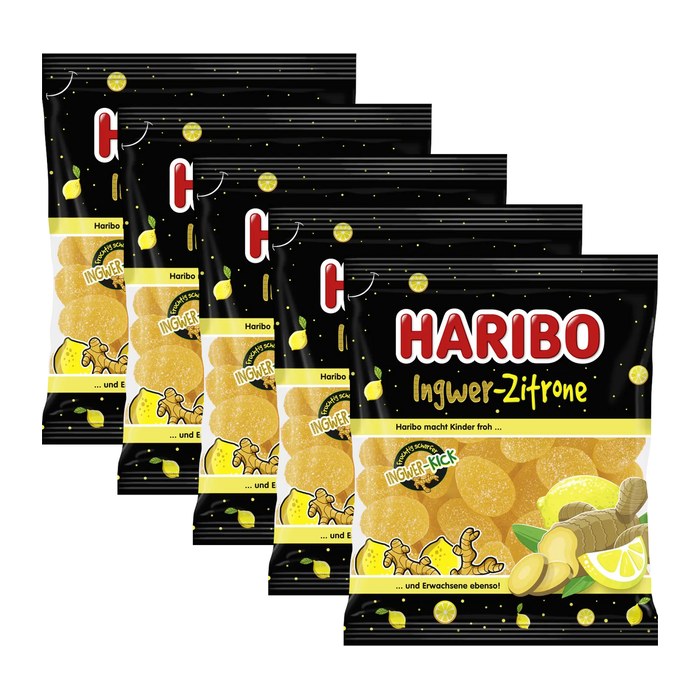 HARIBO Ingwer Zitrone Fruchtgummi 160,0 g, 1 Pack