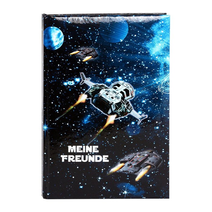 goldbuch Freundebuch Raumschiff ca. DIN A5 liniert, mehrfarbig Softcover 88 Seiten, 1 St.