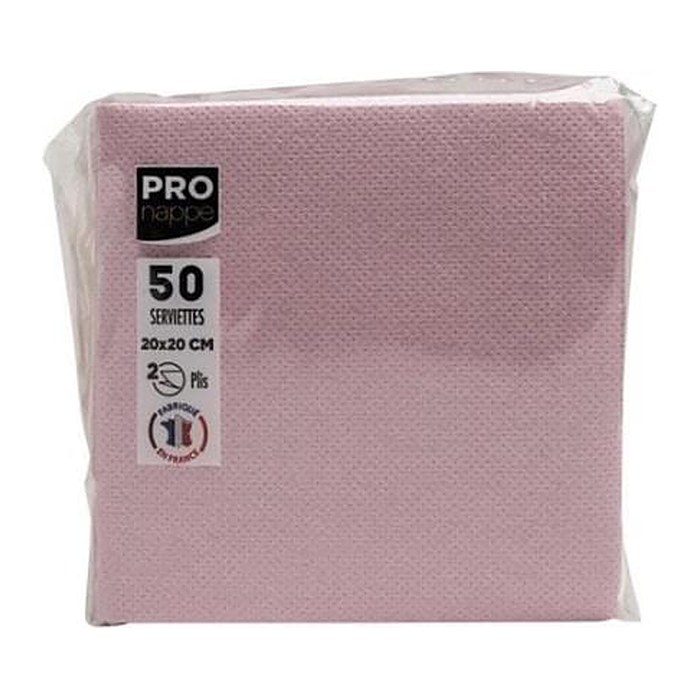 PROnappe Servietten altrosa 2-lagig 20,0 x 20,0 cm, 50 St.