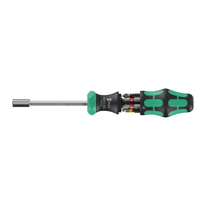 Wera Kraftform Kompakt 27 RA 1, Ratsche m Bits, 6-teilig