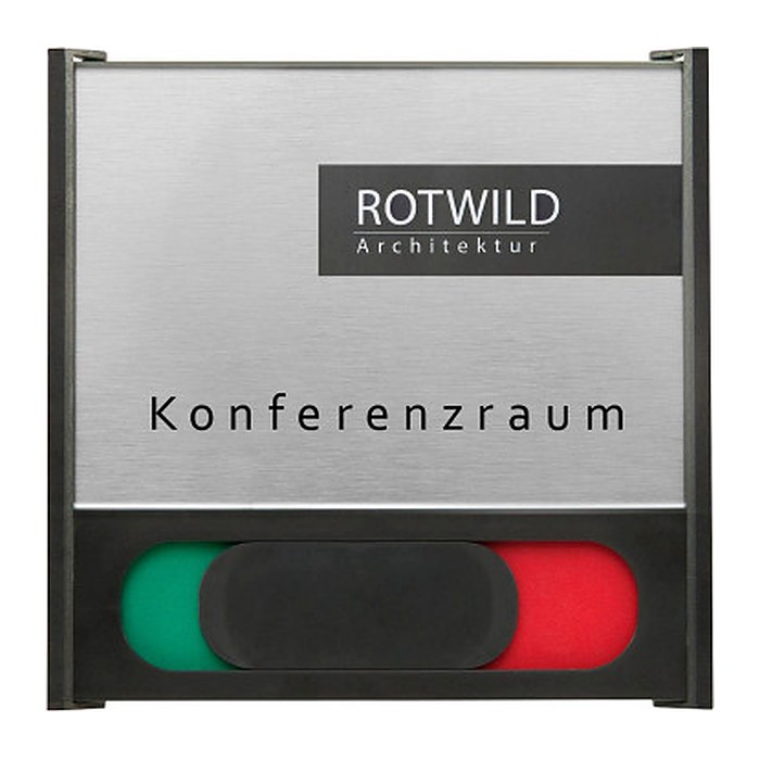 SignSystems® Türschild BOX Kunststoff schwarz 15,0 x 10,0 cm, 1 St.