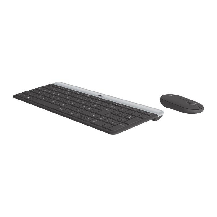 Logitech MK470 Slim Combo Tastatur-Maus-Set kabellos schwarz