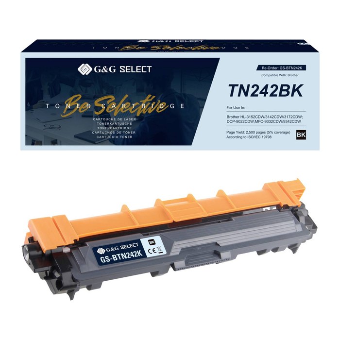 G&G Select Toner kompatibel mit Brother TN-242BK