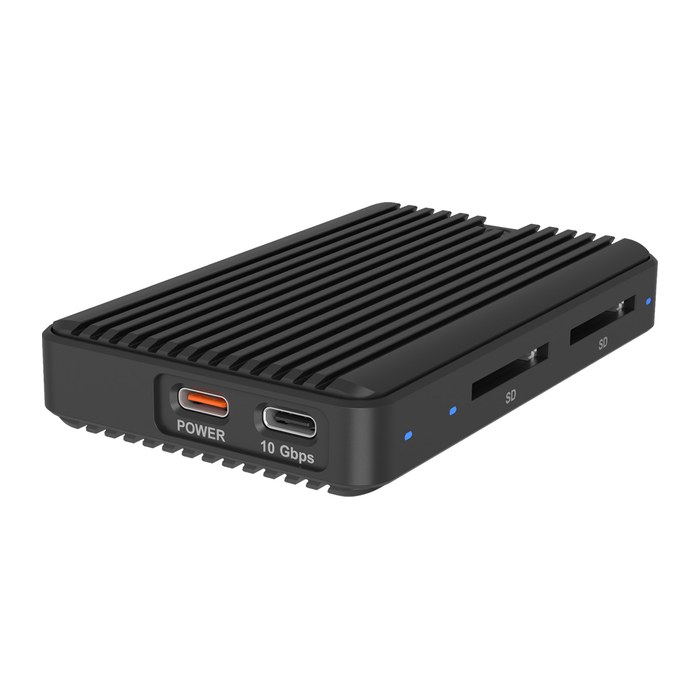 ICY BOX M.2 SSD Gehäuse mit 2x SD Kartenleser IB-CR602M-C31