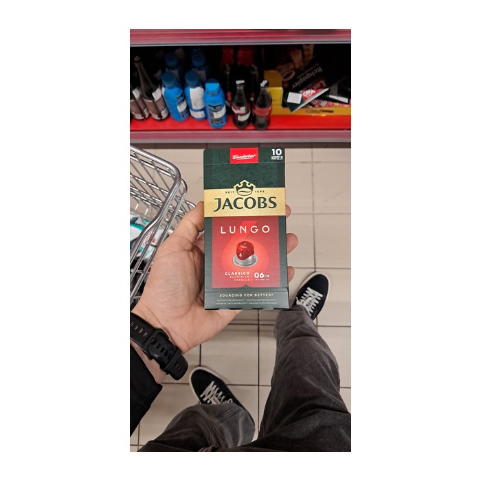 JACOBS LUNGO CLASSICO Kaffeekapseln, Arabica- und Robustabohnen mild, 10 St.