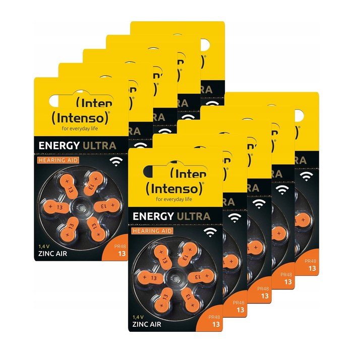 Intenso Knopfzellen PR48 / 13 Zink-Luft 1,45 V, 60 St.