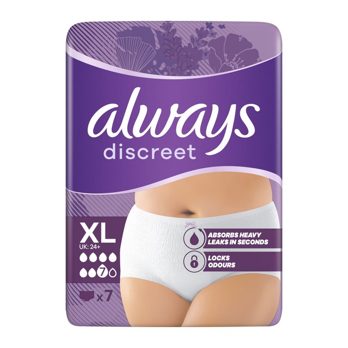 always Inkontinenzhosen discreet Gr. XL, 7 St.