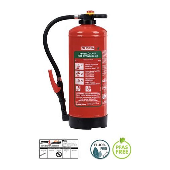 GLORIA SKA + 9 PRO Feuerlöscher fluorfreier Bio-Schaum 9,0 l