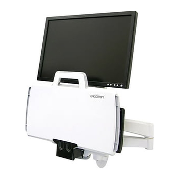 ergotron Monitor-Maus-Tastatur-Halterung 200 Series Combo 45-230-216 weiß für 1 Monitor, 1 Tastatur, 1 Maus, Wandhalterung