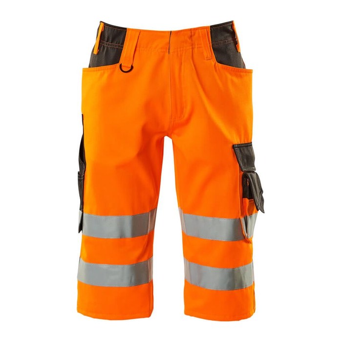 MASCOT® unisex Warnschutzhose kurz Luton orange, dunkelanthrazit Größe 44