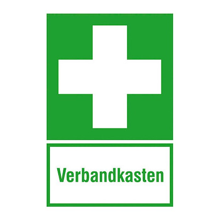 SafetyMarking® Rettungszeichen-Aufkleber "Erste Hilfe - Verbandkasten" rechteckig 20,0 x 30,0 cm, 1 St.