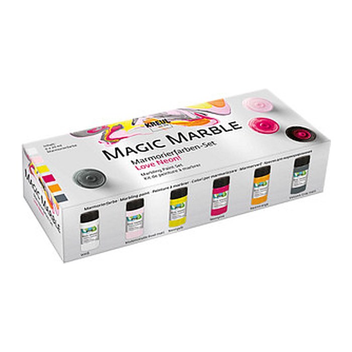 KREUL Magic Marble Marmorierfarben farbsortiert 6 x 20,0 ml, 6 St.