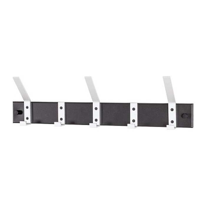 HAKU Möbel Wandgarderobe 19592 schwarz Metall 8 Haken 50,0 x 14,0 cm, 1 St.