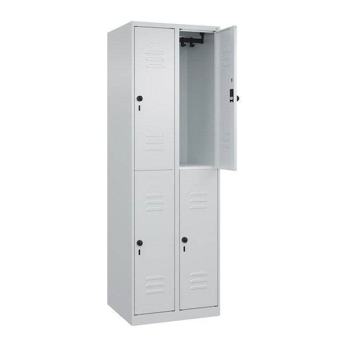CP Spind Classic Plus lichtgrau 080300-20 S10008, 4 Schließfächer 60,0 x 50,0 x 185,0 cm
