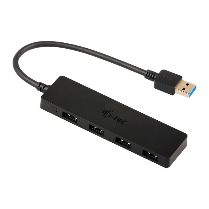 i-tec® USB-Hub Advance Series Slim 4-fach schwarz