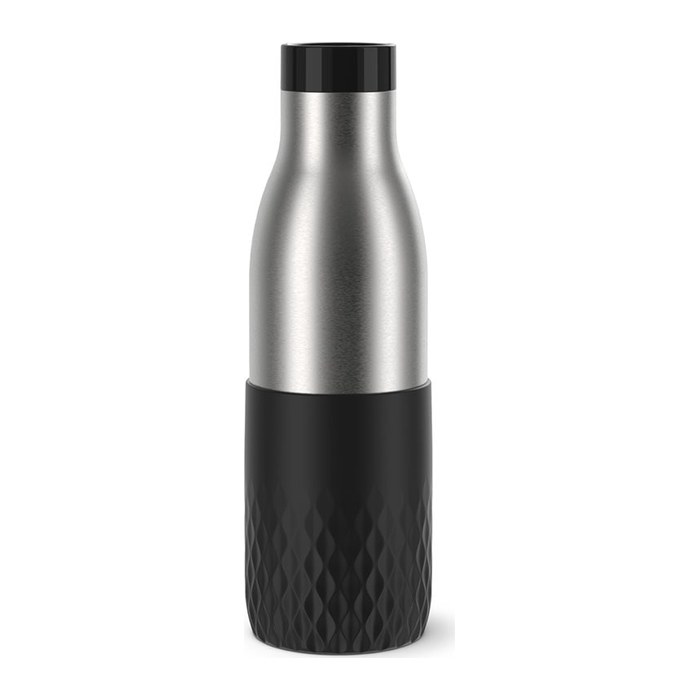 emsa Isolier-Trinkflasche Bludrop Sleeve schwarz 500,0 ml, 1 St.