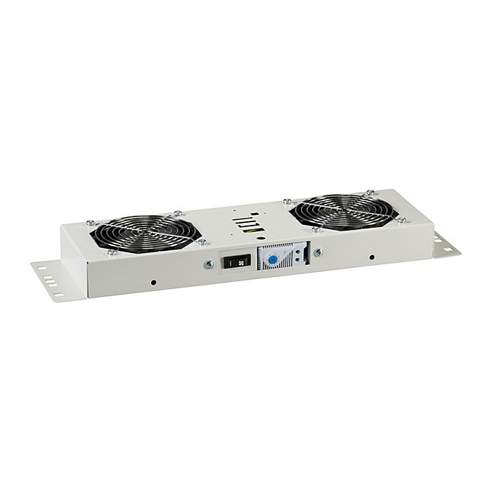 EFB Lüftereinheit m. Thermostat,IP55,2-fach f.19"Wandg.,weiß