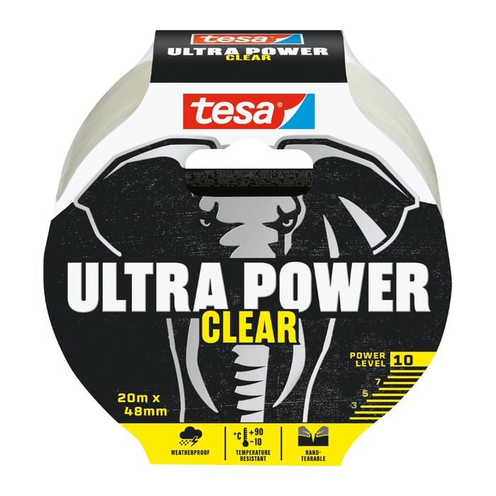 tesa tesa® ULTRA POWER Clear Gewebeband transparent 48,0 mm x 20,0 m 1 Rolle
