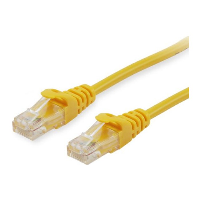 Equip Patchkabel Cat6 U/UTP 2xRJ45 0.15m gelb PVC Polybeutel