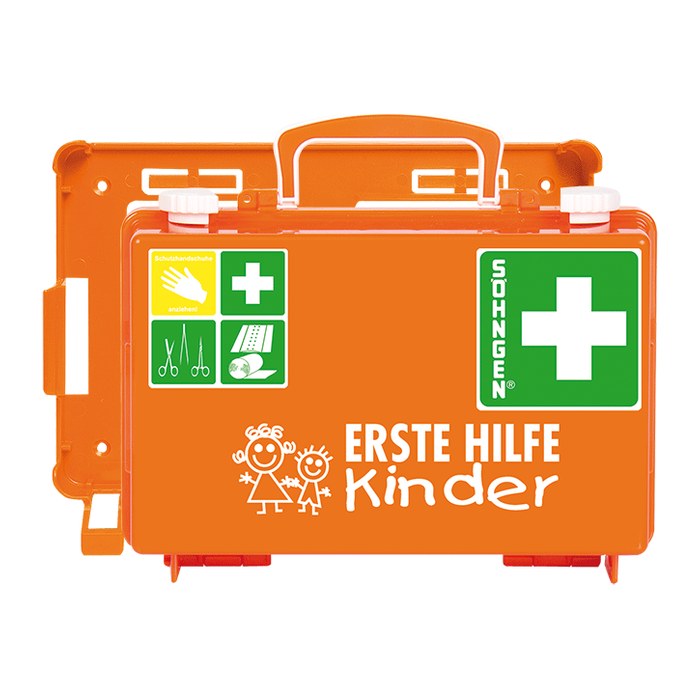 SÖHNGEN Erste-Hilfe-Koffer Quick-CD Kinder orange
