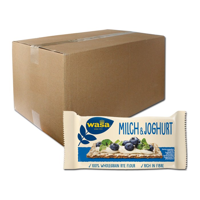wasa® Milch & Joghurt Knäckebrot, 120x 2 St.