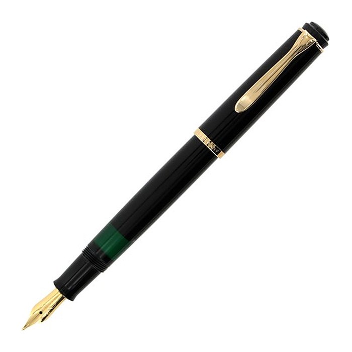 Pelikan Classic M200 Kolbenfüller schwarz/gold B (breit), 1 St.