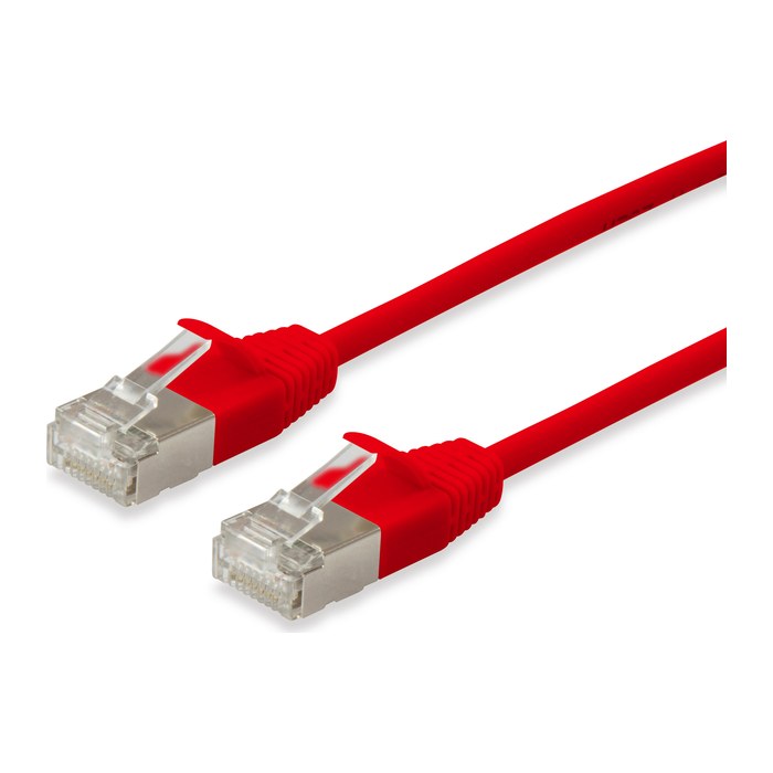 Equip Patchkabel Cat6A SlimFlex F/FTP 5.00m rot LSZH 2xRJ45 Polybeutel