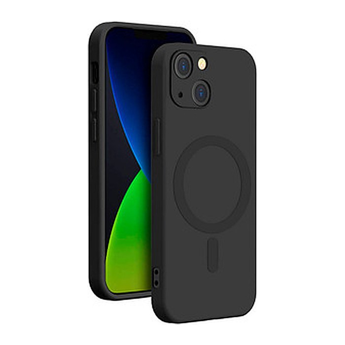bigben Soft Case mit MagSafe Handy-Cover für Apple iPhone 14 Plus schwarz