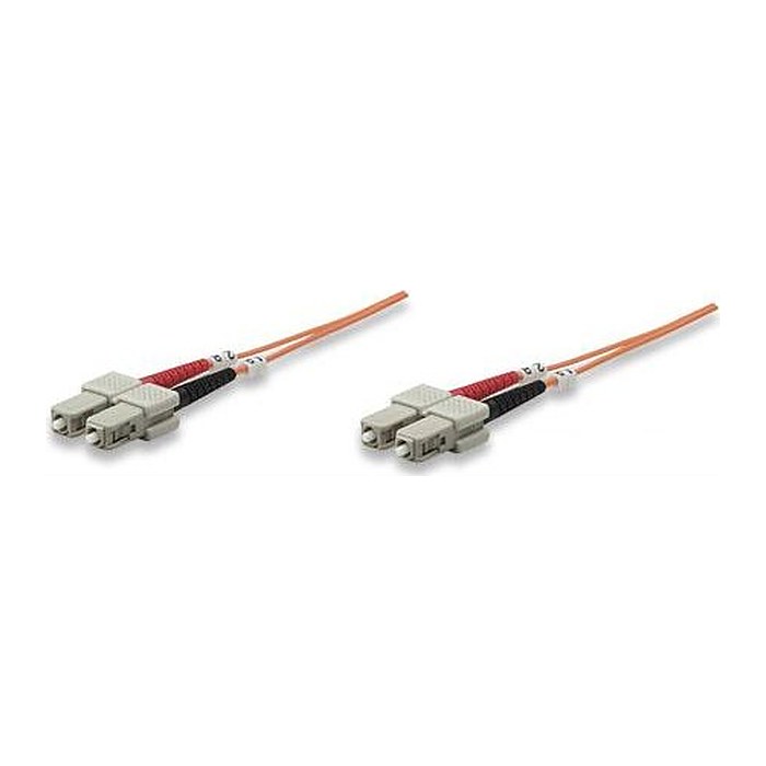 INTELLINET LWL Anschlusskabel SC/SC 1m Multimode OM1 orange