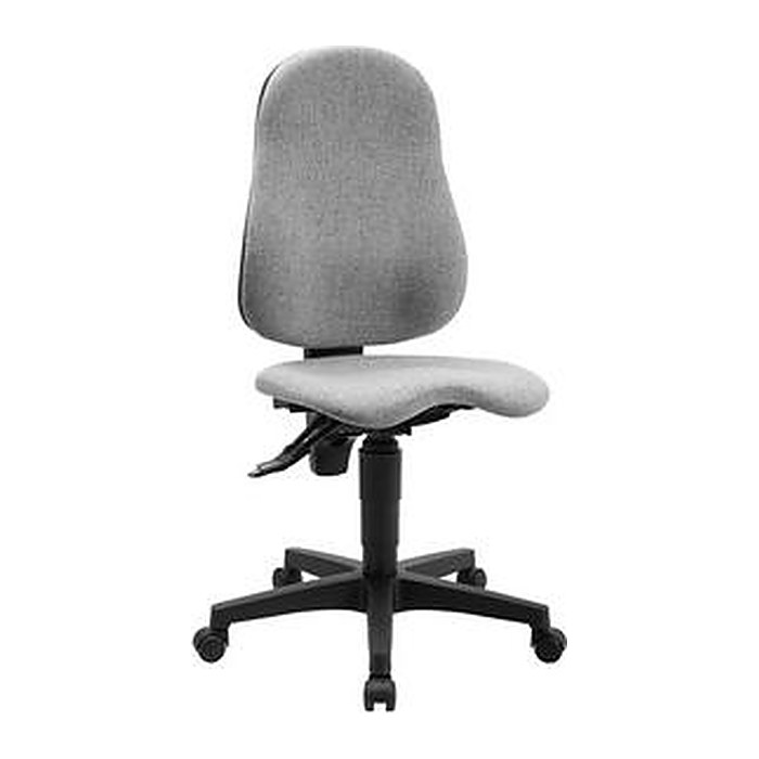 Topstar Bürostuhl Ortho Point, PO90G23 Stoff grau, Gestell schwarz