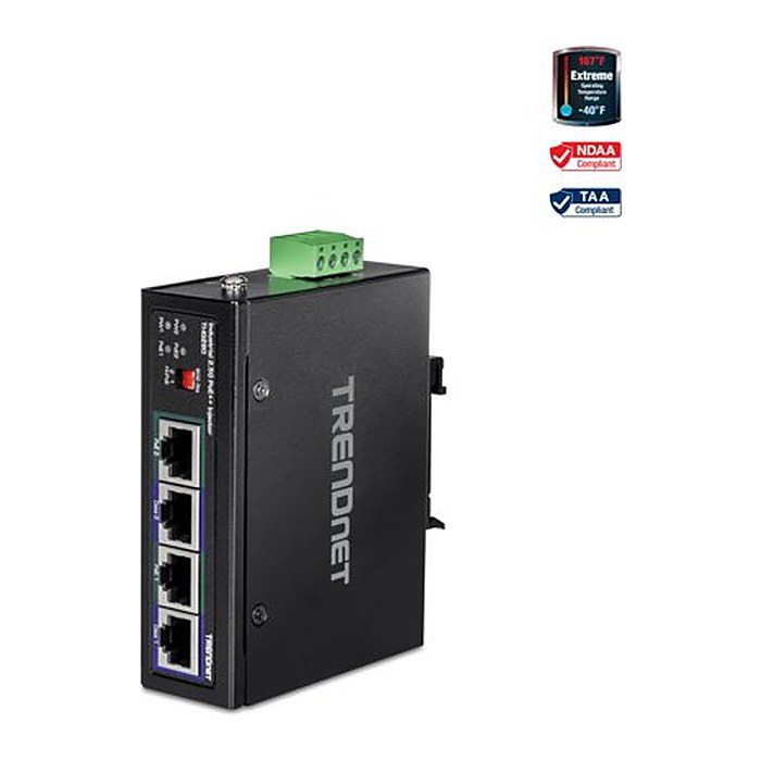 TRENDnet Industrial Injector 2.5G PoE++ 90W 2-Port